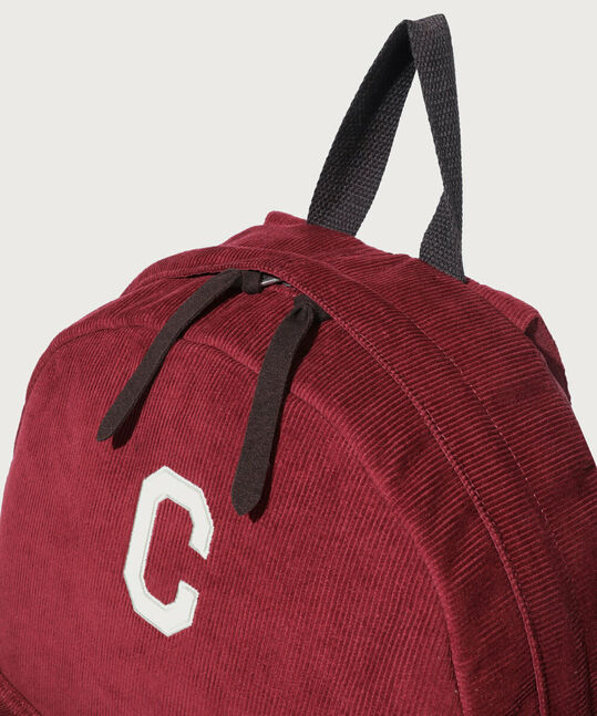 C LOGO CORDUROY BACKPACK