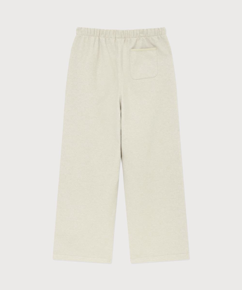 WOMAN BOUCLE BANDING SWEAT PANTS