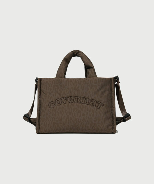 WOMAN CLOVER HEART LEOPARD TOTE BAG