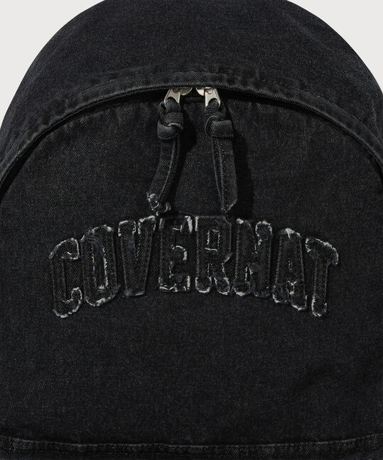 ARCH LOGO WASHED DENIM BACKPACK