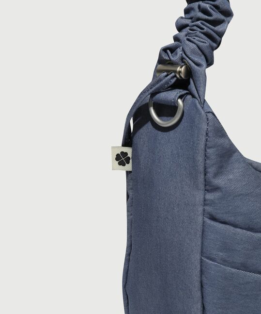 WOMEN CLOVERHEART SHIRRING MEDIUM NYLON HOBO BAG