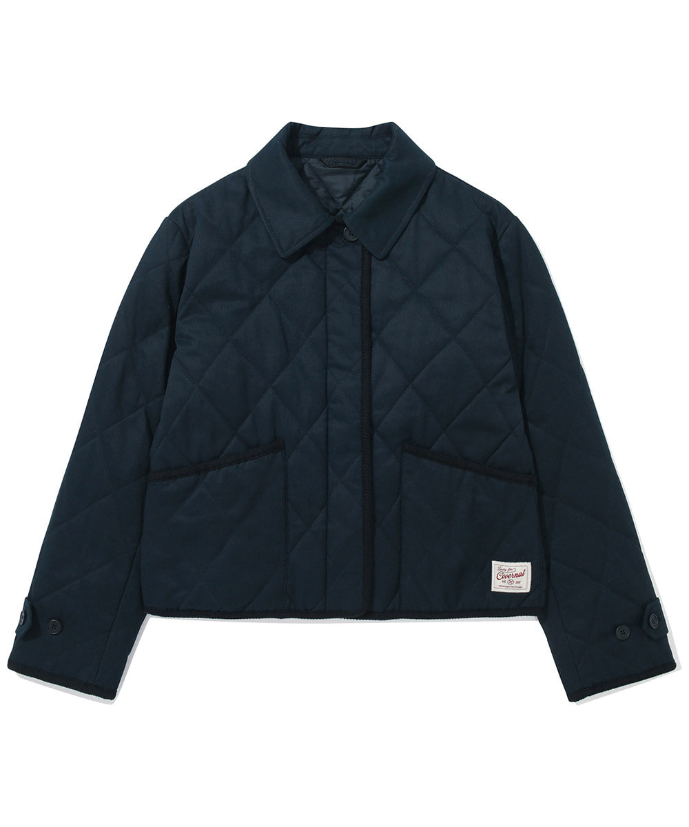 WOMEN COLLAR QUILTING JACKET
