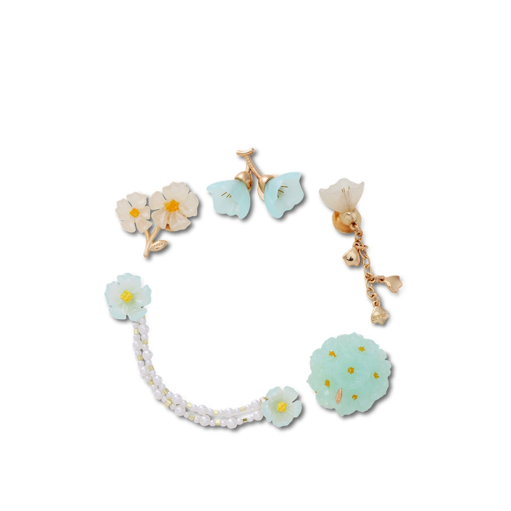 Blue Dainty Floral 5 Pack