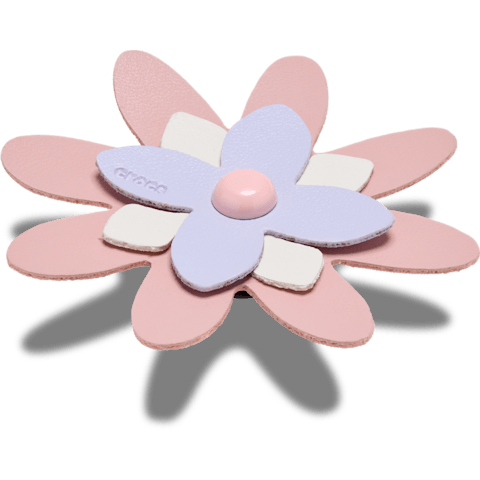 Faux Leather Pink Flower