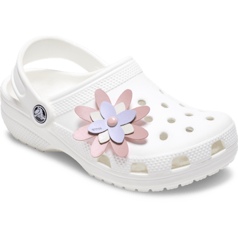 Faux Leather Pink Flower