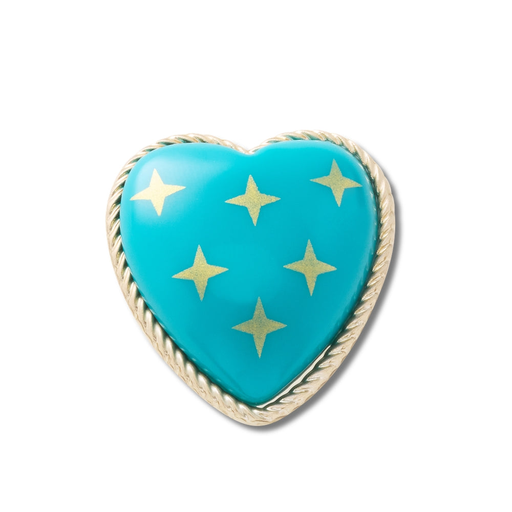 Turquoise and Gold Heart