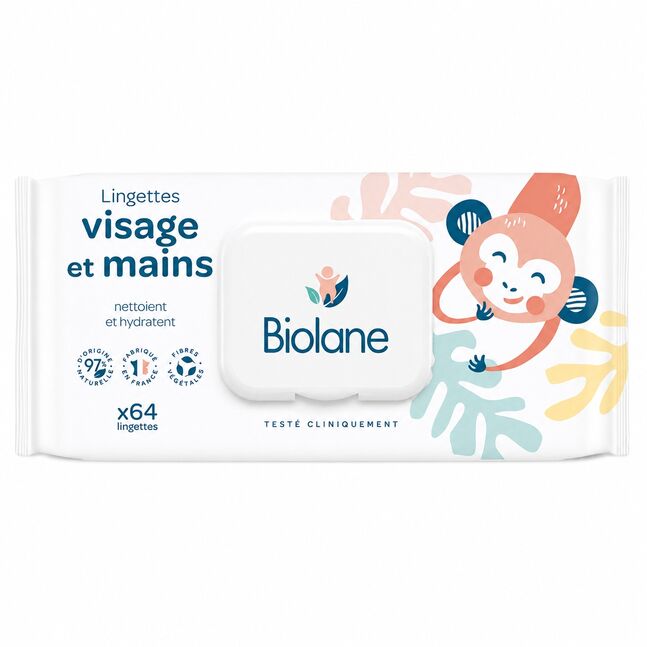 BIOLANE HANDS AND FACE WIPES  №64