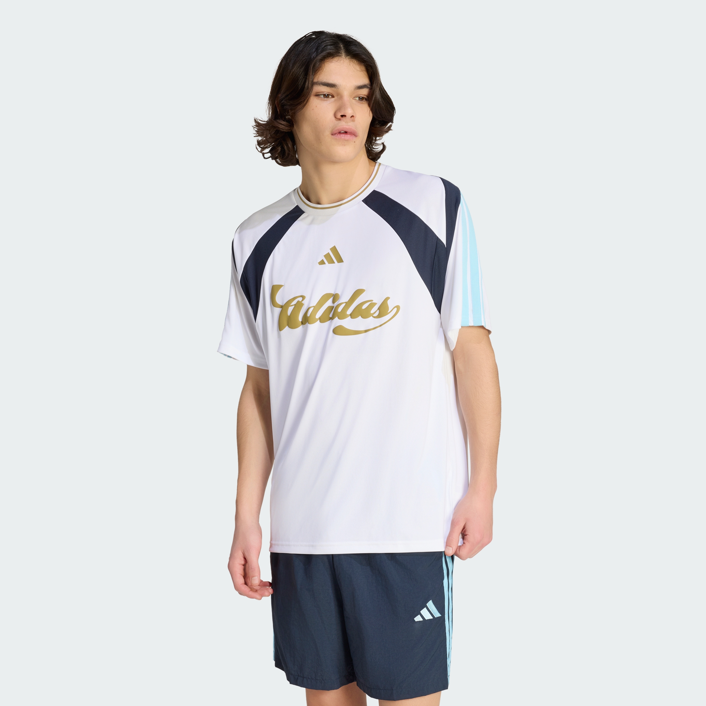 M TIRO NP TEE WHITE/NTNAVY/ICEBLU/