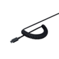 Razer PBT Keycap + Coiled Cable Upgrade Set, Classic Black