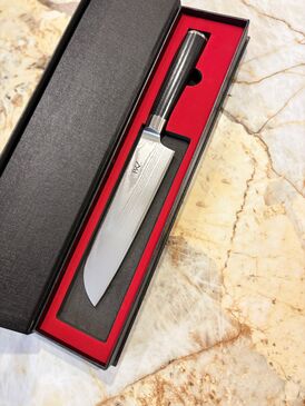 67 Layer Damascus Santoku Knife