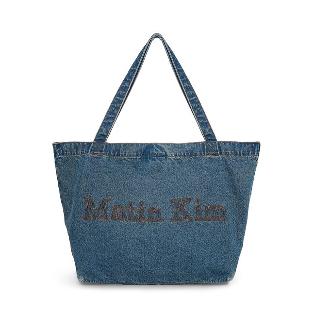 MATIN STITCH DENIM SHOULDER BAG