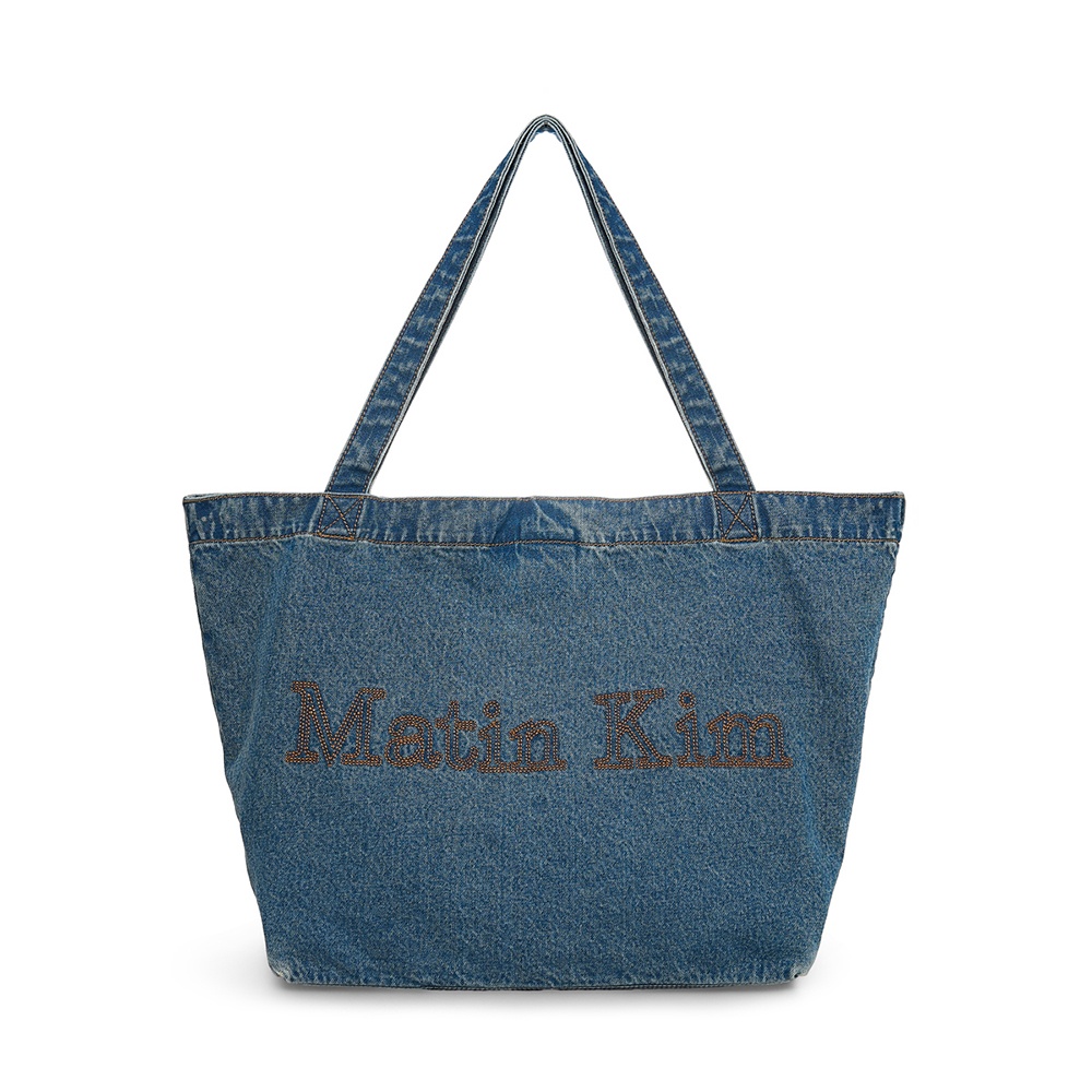 MATIN STITCH DENIM SHOULDER BAG