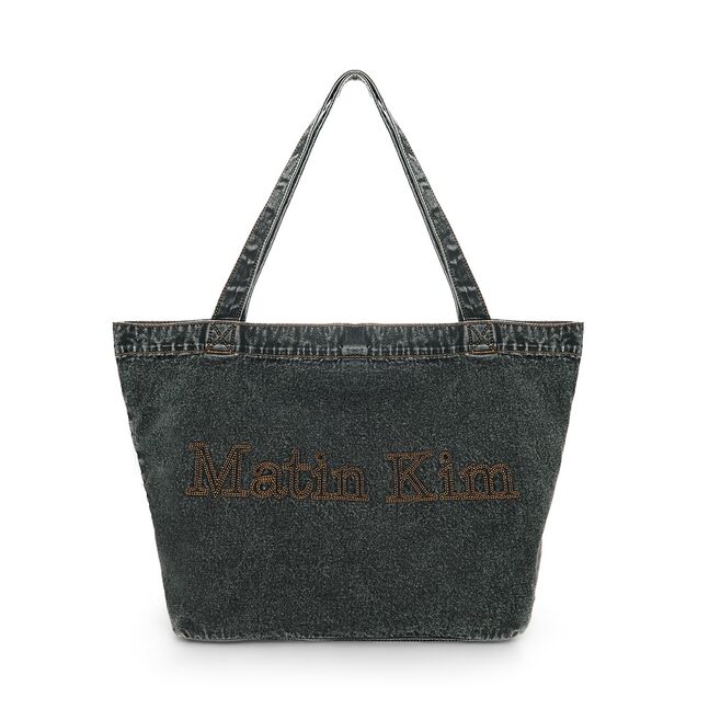 MATIN STITCH DENIM SHOULDER BAG