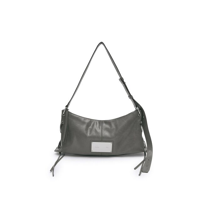 EYELET SHIRRING SHOULDER BAG