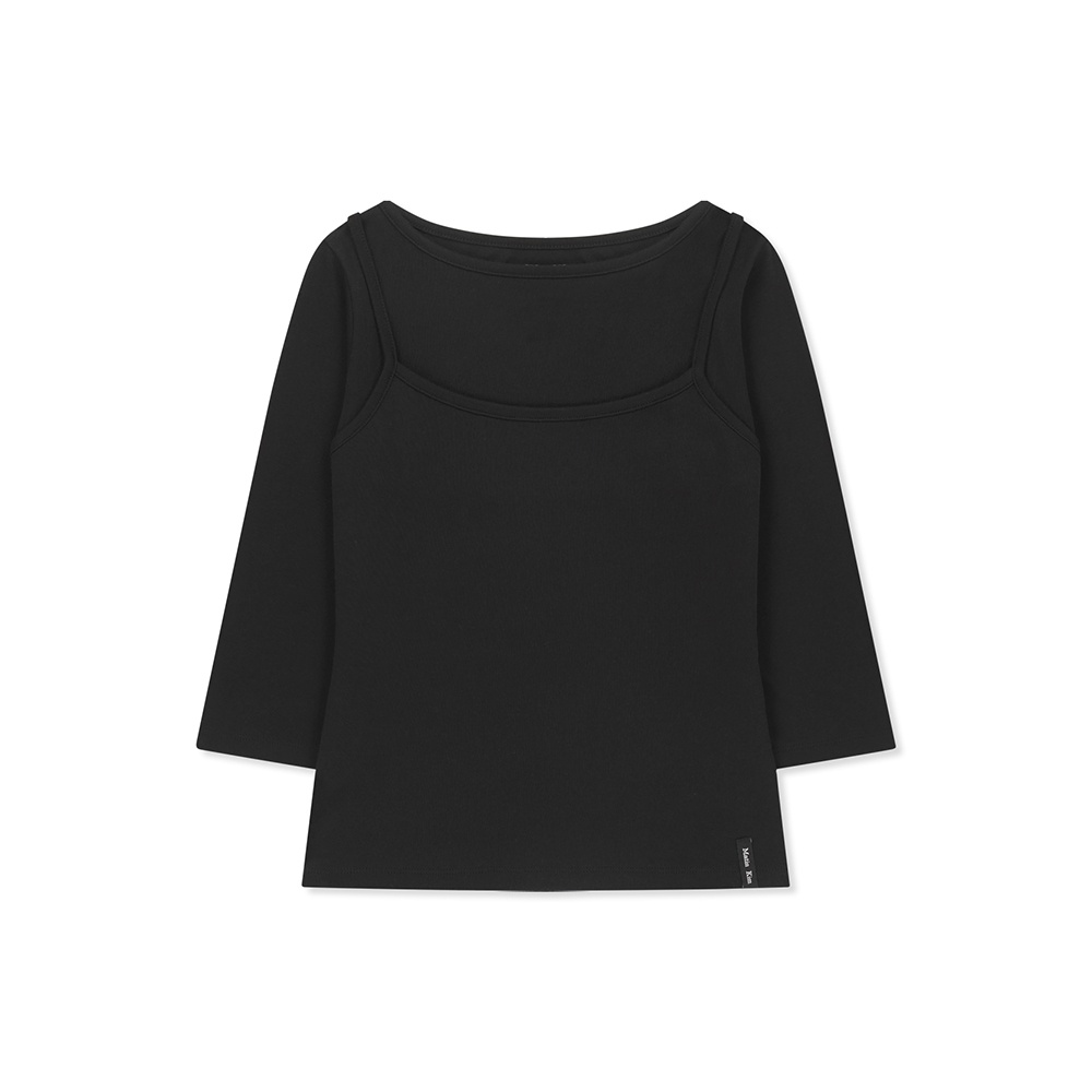 3/4 SLEEVE TOP & TANK LAYERED SET