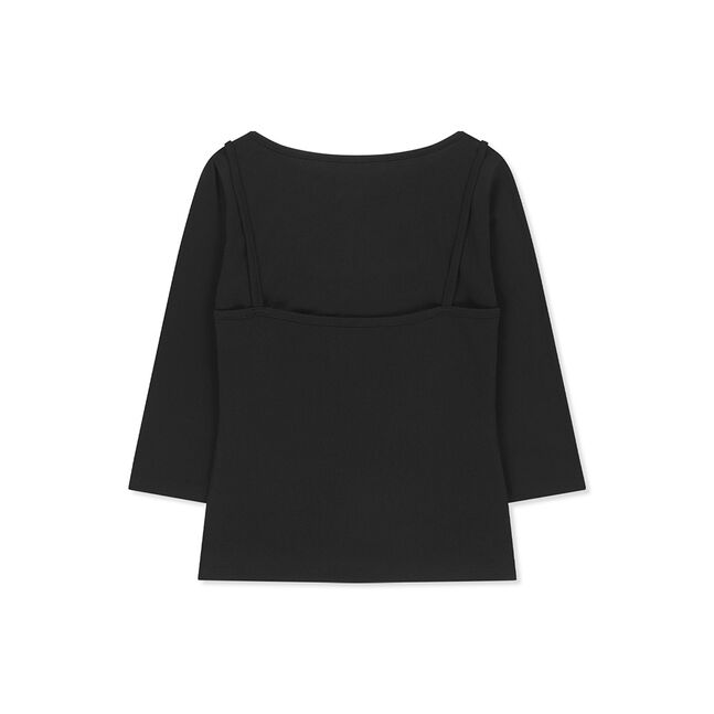 3/4 SLEEVE TOP & TANK LAYERED SET