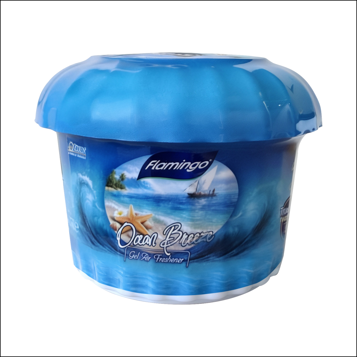 Flamingo car gel air freshener, Ocean breeze, 75 ml 