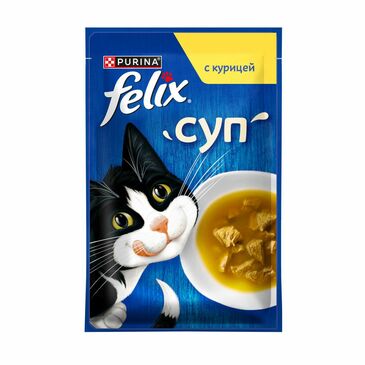 FELIX шөл, насанд хүрсэн мууранд зориулсан, тахианы махтай, 48г