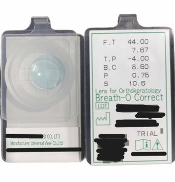 Ortho K Lenses