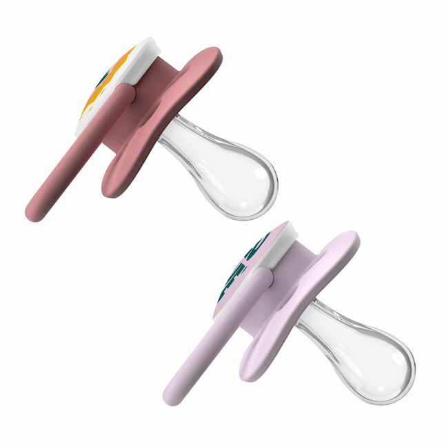Advantage Pacifier - Stage 1, Pink, 2-Pack