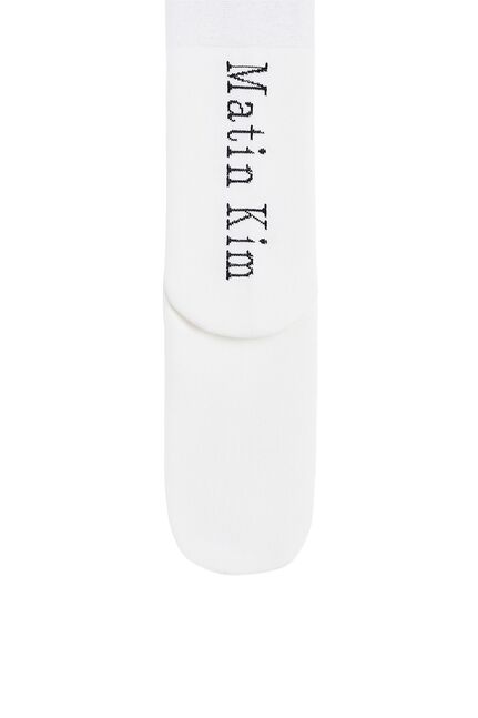 LOOSE-FIT LOGO KNEE SOCKS