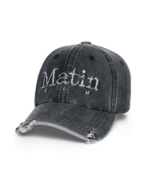 VINTAGE DISTRESSED DENIM BALL CAP