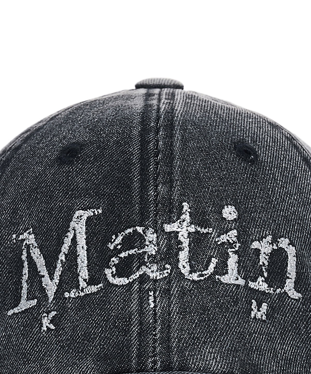 VINTAGE DISTRESSED DENIM BALL CAP