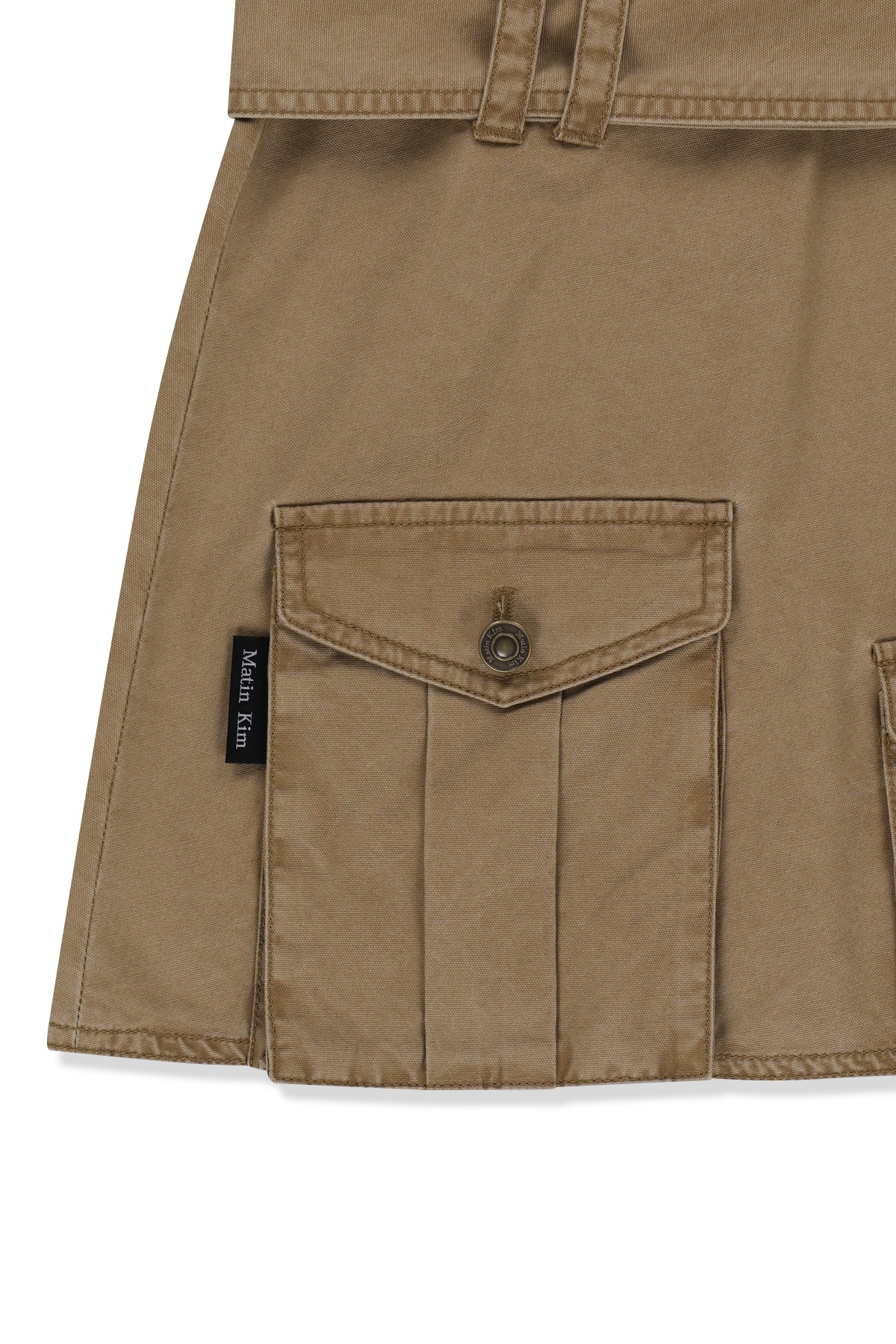 BELTED LAYERED MINI SKIRT