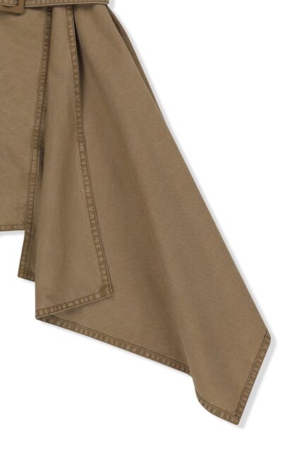 BELTED LAYERED MINI SKIRT