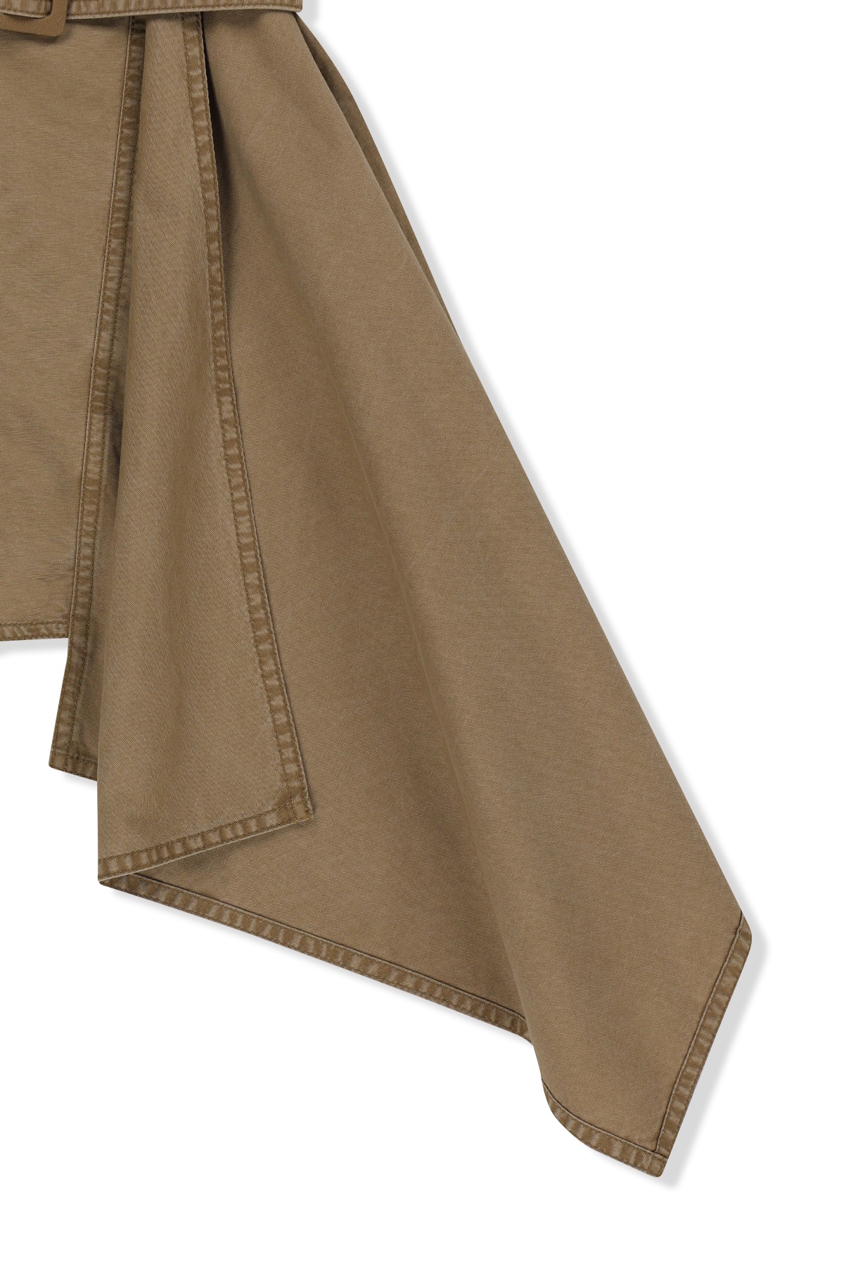 BELTED LAYERED MINI SKIRT