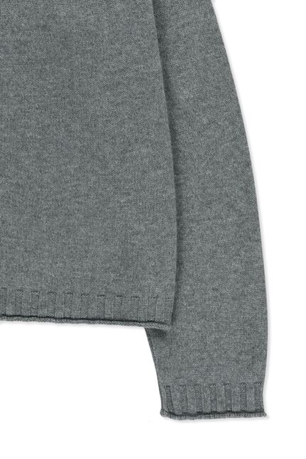 CASHMERE BLENDED SPELL POINT KNIT ZIP UP