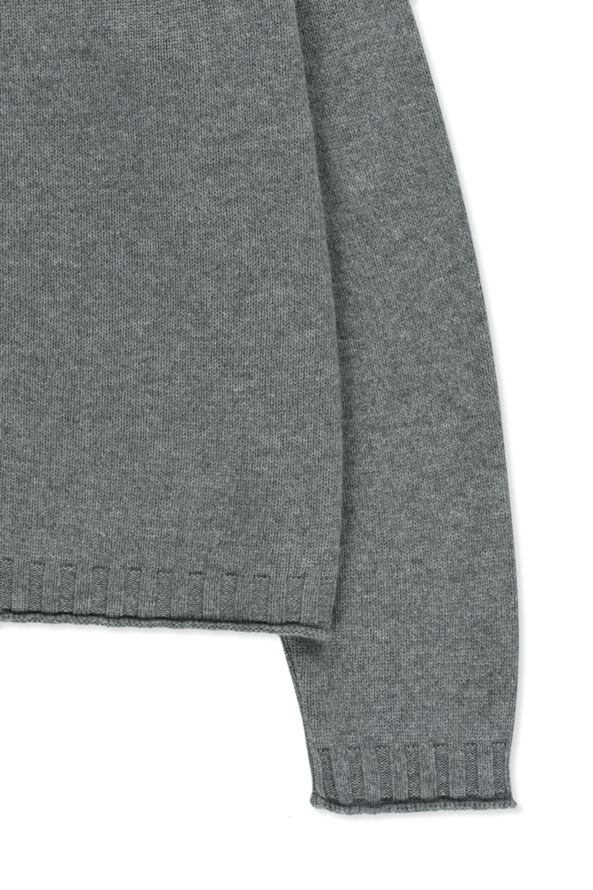 CASHMERE BLENDED SPELL POINT KNIT ZIP UP