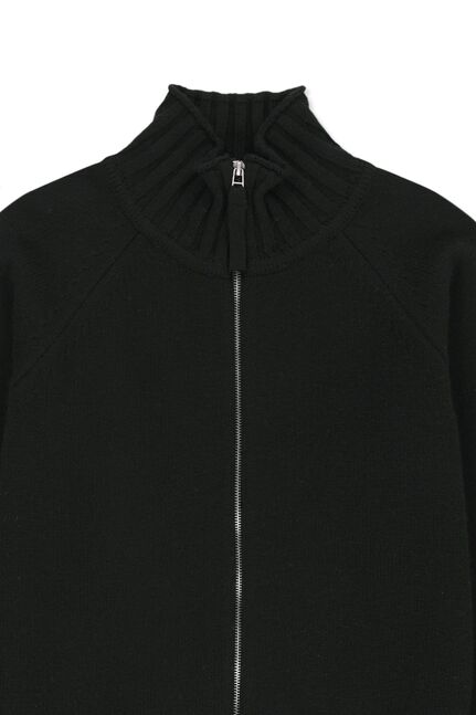 CASHMERE BLENDED SPELL POINT KNIT ZIP UP