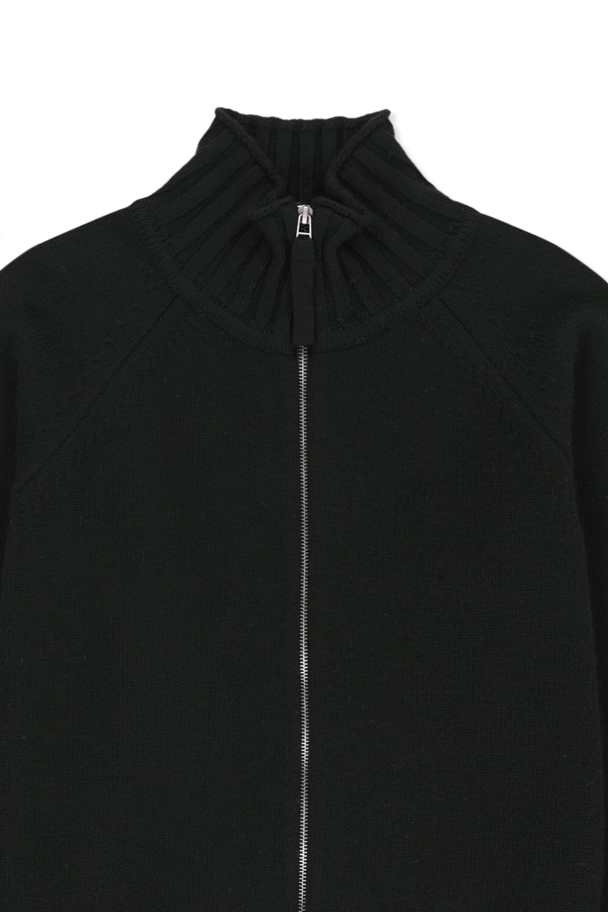 CASHMERE BLENDED SPELL POINT KNIT ZIP UP