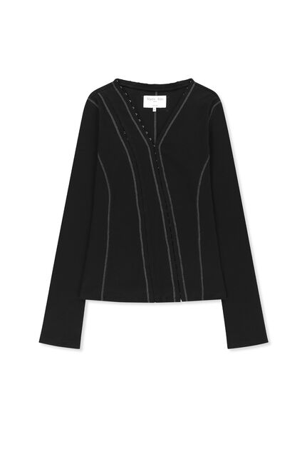 MULTI STYLING HOOK DETAIL SLIM TOP