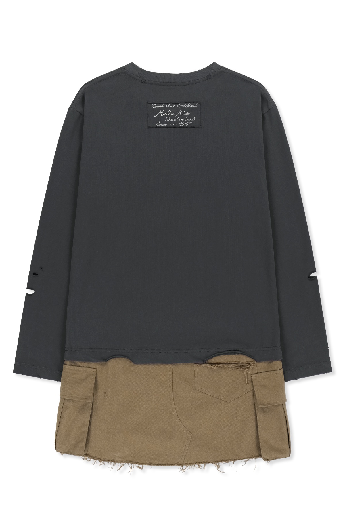 GRAPHIC TOP COMBO DRESS