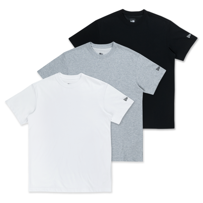 SS TEE COOL ERA 3PCS PACK BLK WHT GREY
