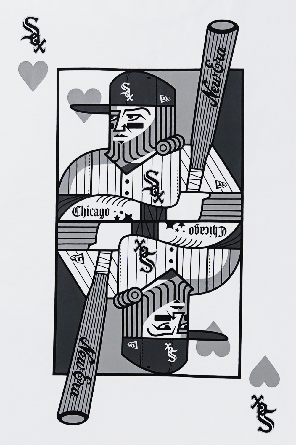 OS SS TEE PLAYING CARDS CHIWHI WHITE