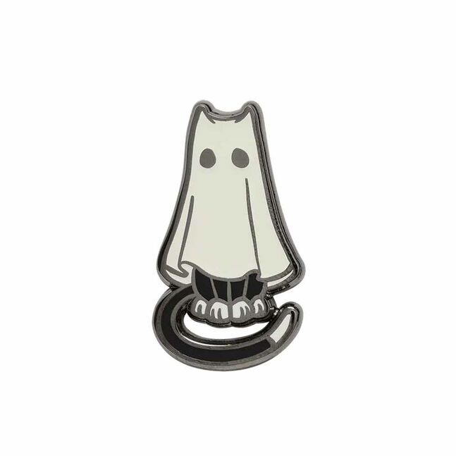 GHOST CAT PIN NEWERA  SLVBLK