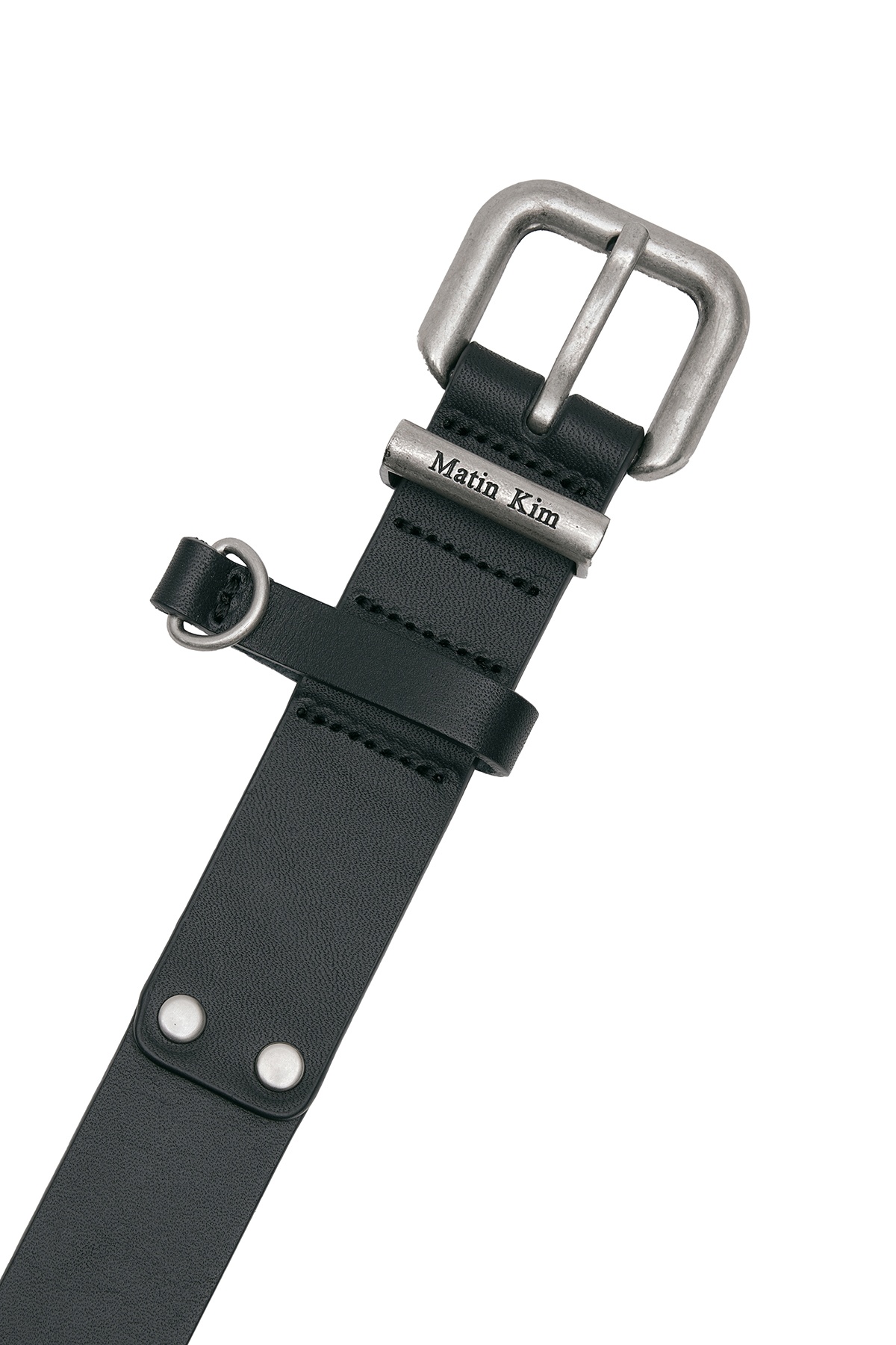 DOUBLE STUD LEATHER BELT