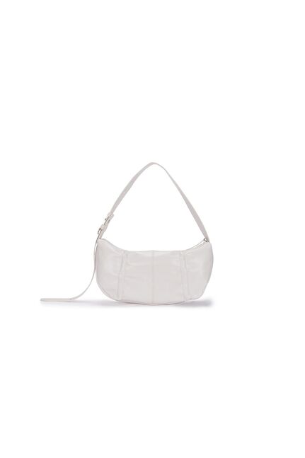 HALF SHIRRING RIBBON ROUND BAG