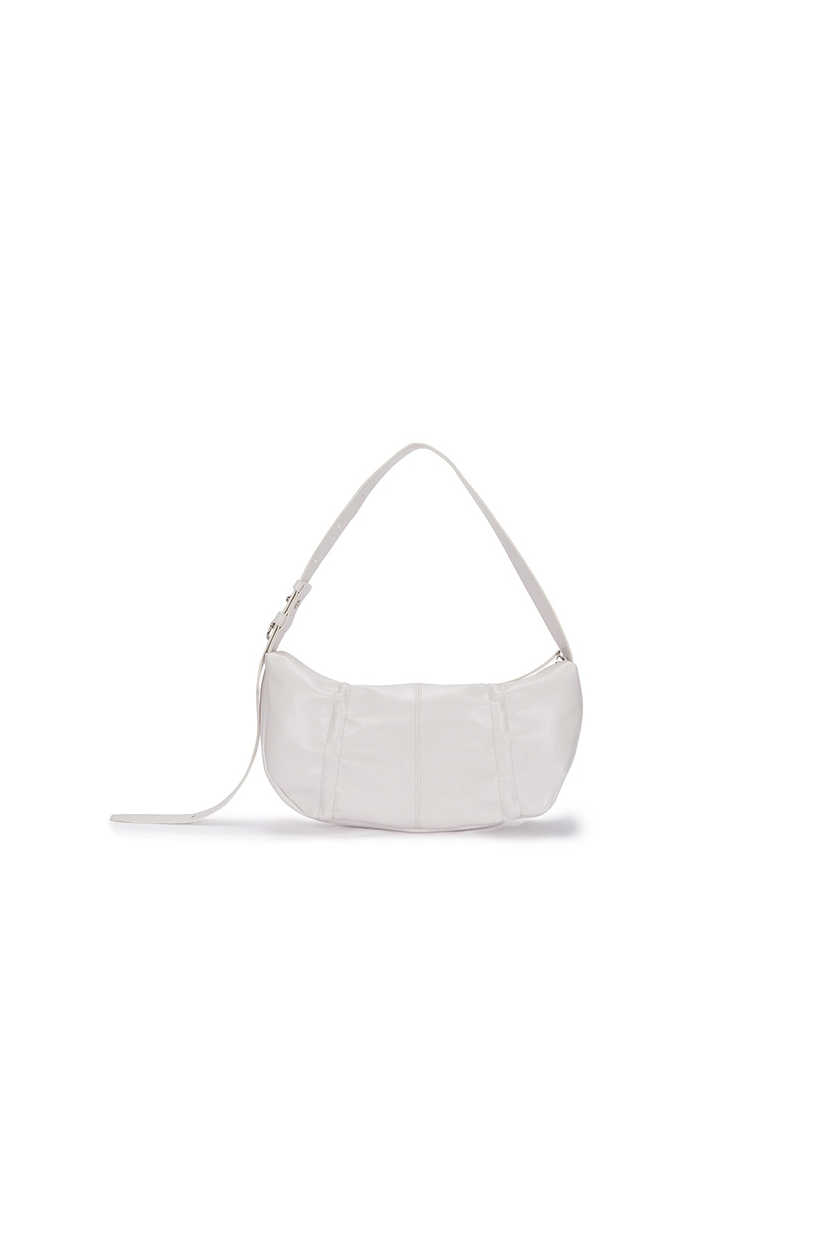 HALF SHIRRING RIBBON ROUND BAG