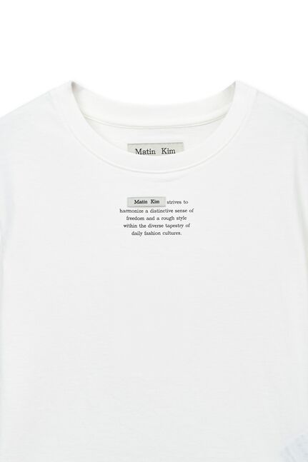 LABEL POINT LETTERING CROP TOP
