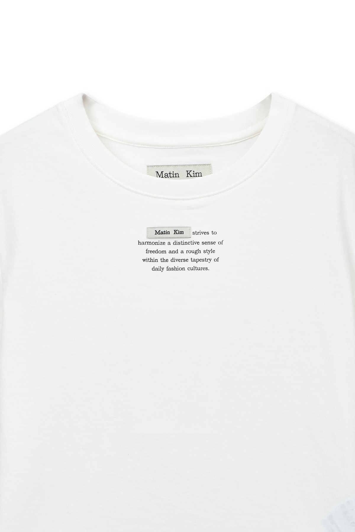 LABEL POINT LETTERING CROP TOP