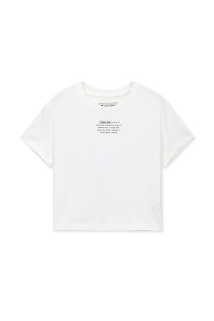 LABEL POINT LETTERING CROP TOP