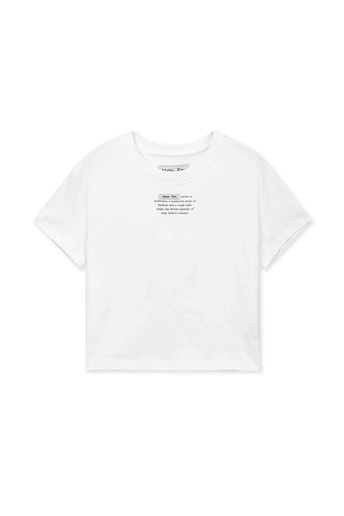 LABEL POINT LETTERING CROP TOP