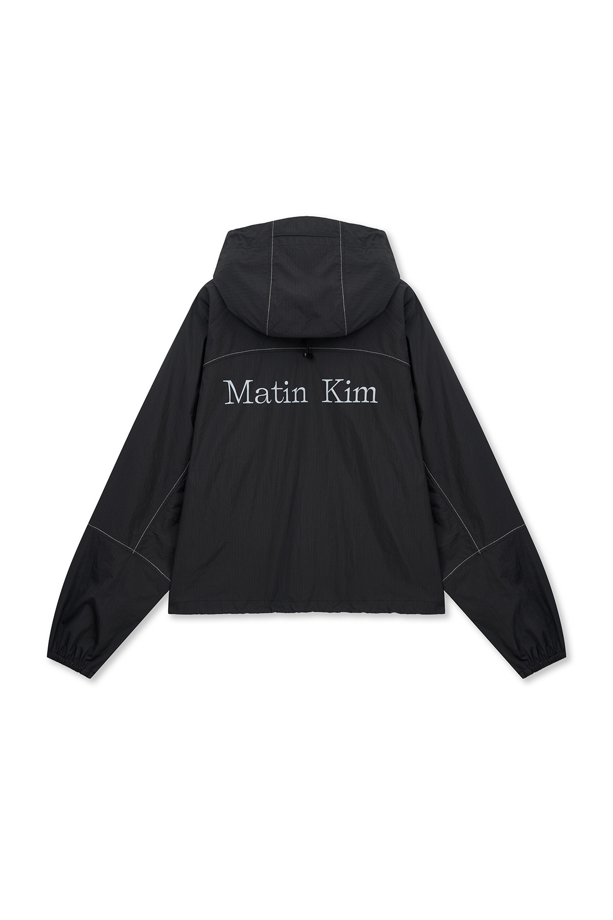 CROPPED BACK LOGO HOODY WIND BREAKER
