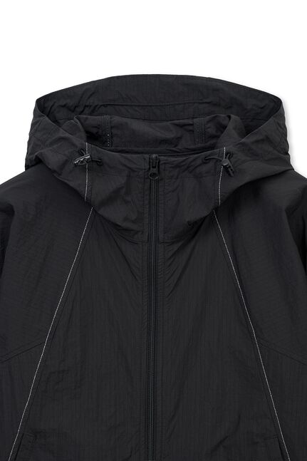 CROPPED BACK LOGO HOODY WIND BREAKER