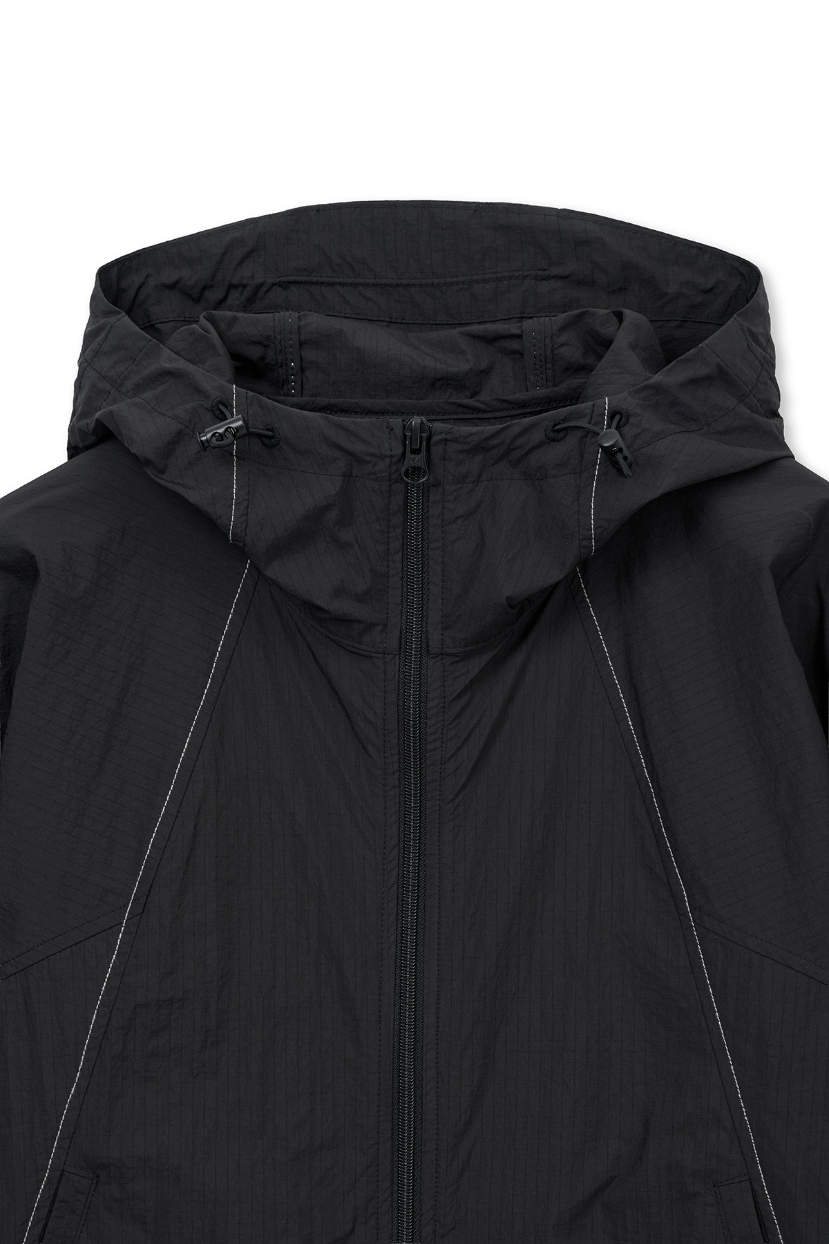 CROPPED BACK LOGO HOODY WIND BREAKER