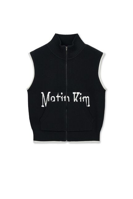 MATIN SPELL POINT KNIT ZIP UP VEST